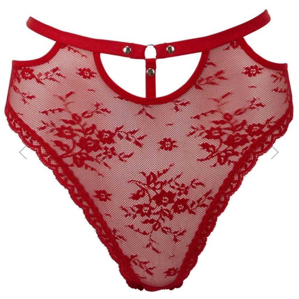 Killstar Sheer Evil Scarlet Red Lace Panty Medium NWT